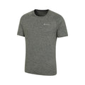 Dark Khaki - Side - Mountain Warehouse Mens Agra Striped IsoCool T-Shirt