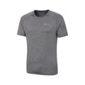 Grey - Side - Mountain Warehouse Mens Agra Striped IsoCool T-Shirt