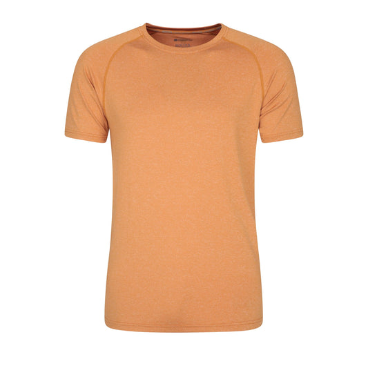 Mustard - Front - Mountain Warehouse Mens Agra Striped IsoCool T-Shirt