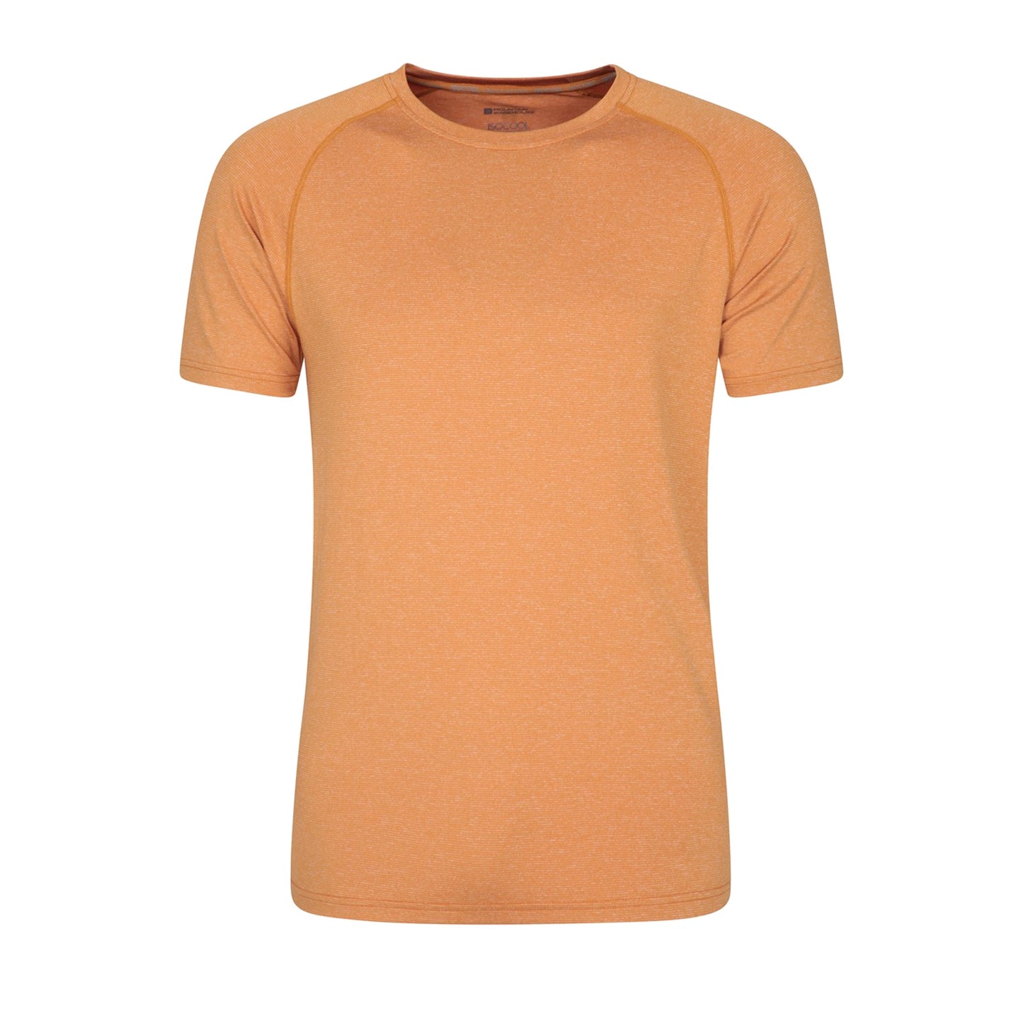 Mustard - Front - Mountain Warehouse Mens Agra Striped IsoCool T-Shirt