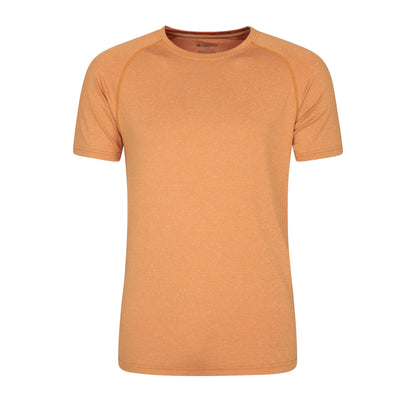 Mustard - Front - Mountain Warehouse Mens Agra Striped IsoCool T-Shirt