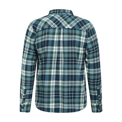 Corn Blue - Back - Mountain Warehouse Mens Trace Flannel Shirt (Pack Of 2)