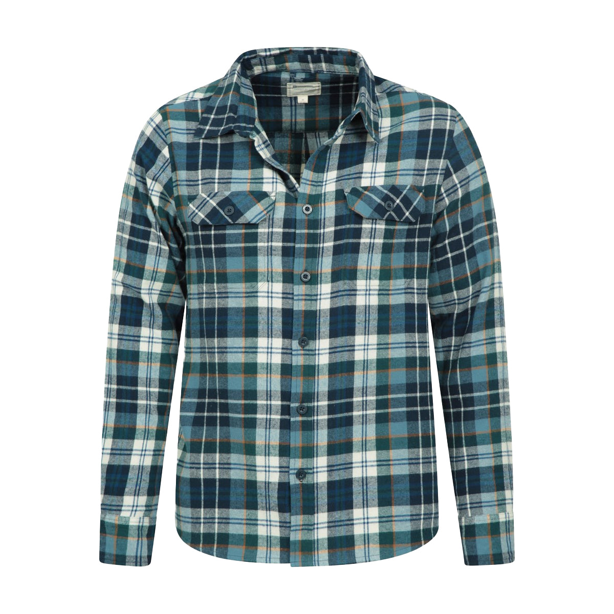 Corn Blue - Lifestyle - Mountain Warehouse Mens Trace Flannel Shirt (Pack Of 2)