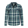 Corn Blue - Lifestyle - Mountain Warehouse Mens Trace Flannel Shirt (Pack of 2)