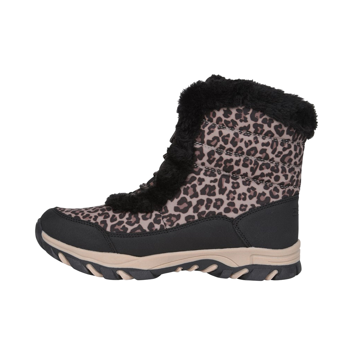 Black - Lifestyle - Mountain Warehouse Womens-Ladies Ohio Leopard Print Thermal Snow Boots