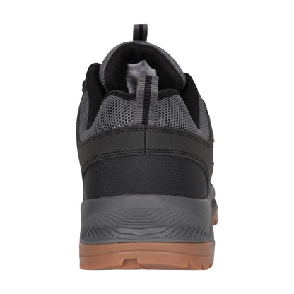 Grey - Back - Mountain Warehouse Mens Route Suede Waterproof Outdoor Walking Shoes