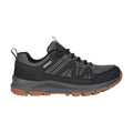 Grey - Side - Mountain Warehouse Mens Route Suede Waterproof Outdoor Walking Shoes