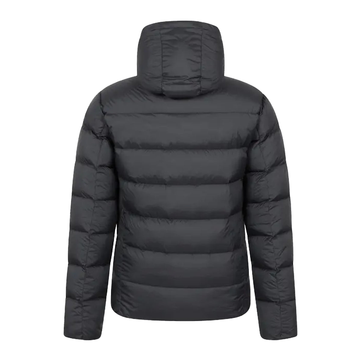Black - Back - Mountain Warehouse Mens Stratus Down Packable Hooded Jacket