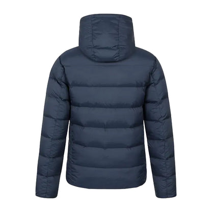 Navy - Back - Mountain Warehouse Mens Stratus Down Packable Hooded Jacket
