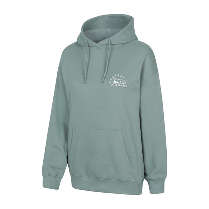 Pale Green - Side - Mountain Warehouse Womens-Ladies Australia Graphic Relaxed Fit Hoodie
