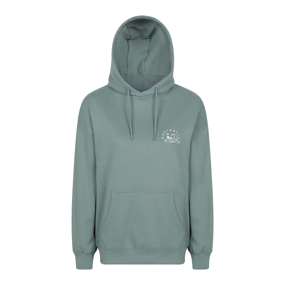 Pale Green - Front - Mountain Warehouse Womens-Ladies Australia Graphic Relaxed Fit Hoodie