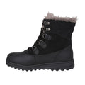 Black - Side - Mountain Warehouse Womens-Ladies Vostock Leather Waterproof Thermal Snow Boots