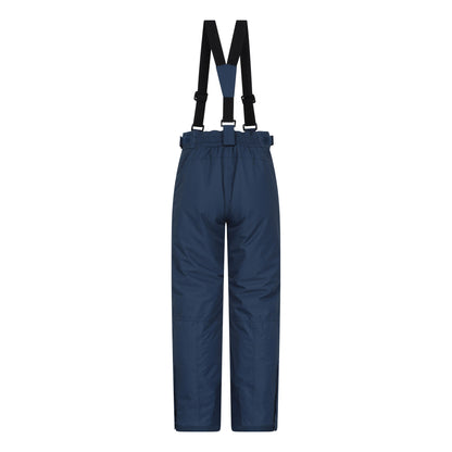 Navy - Pack Shot - Mountain Warehouse Childrens-Kids Vortex Extreme Waterproof Ski Jacket & Trousers