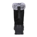 Black - Back - Mountain Warehouse Womens-Ladies Snowdrift Suede Faux Fur Lined Snow Boots