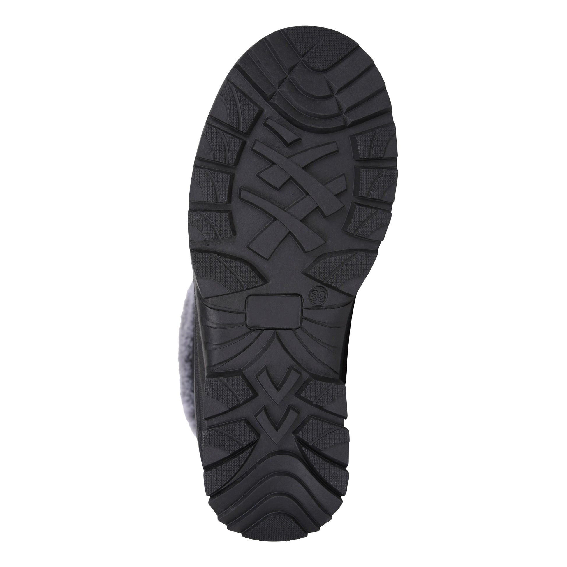 Black - Pack Shot - Mountain Warehouse Womens-Ladies Snowdrift Suede Faux Fur Lined Snow Boots