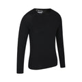 Black - Back - Mountain Warehouse Mens Merino Wool Base Layer Top (Pack of 2)