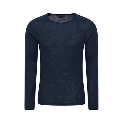 Navy - Lifestyle - Mountain Warehouse Mens Merino Wool Base Layer Top (Pack of 2)
