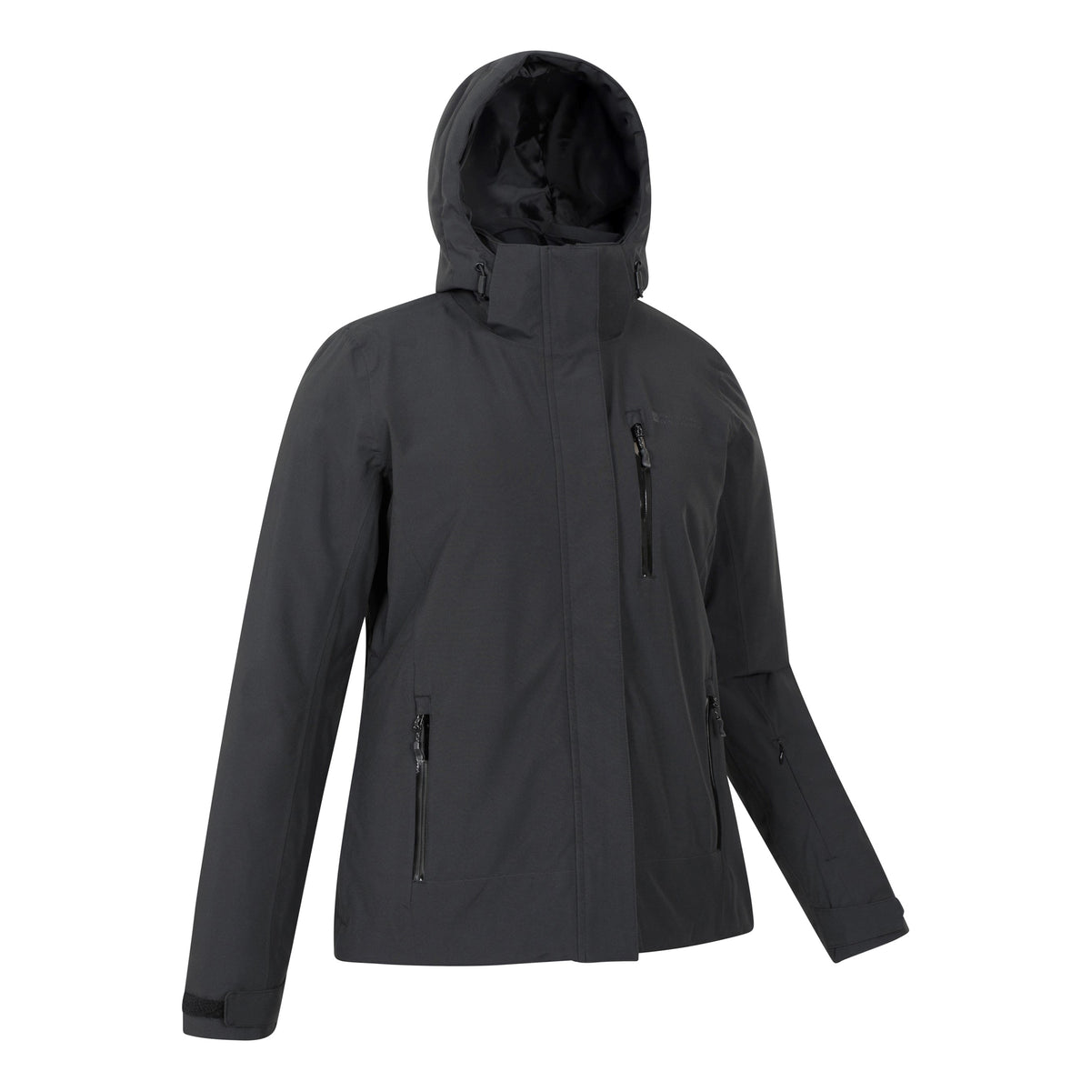 Black - Side - Mountain Warehouse Womens-Ladies Aspen Waterproof Ski Jacket