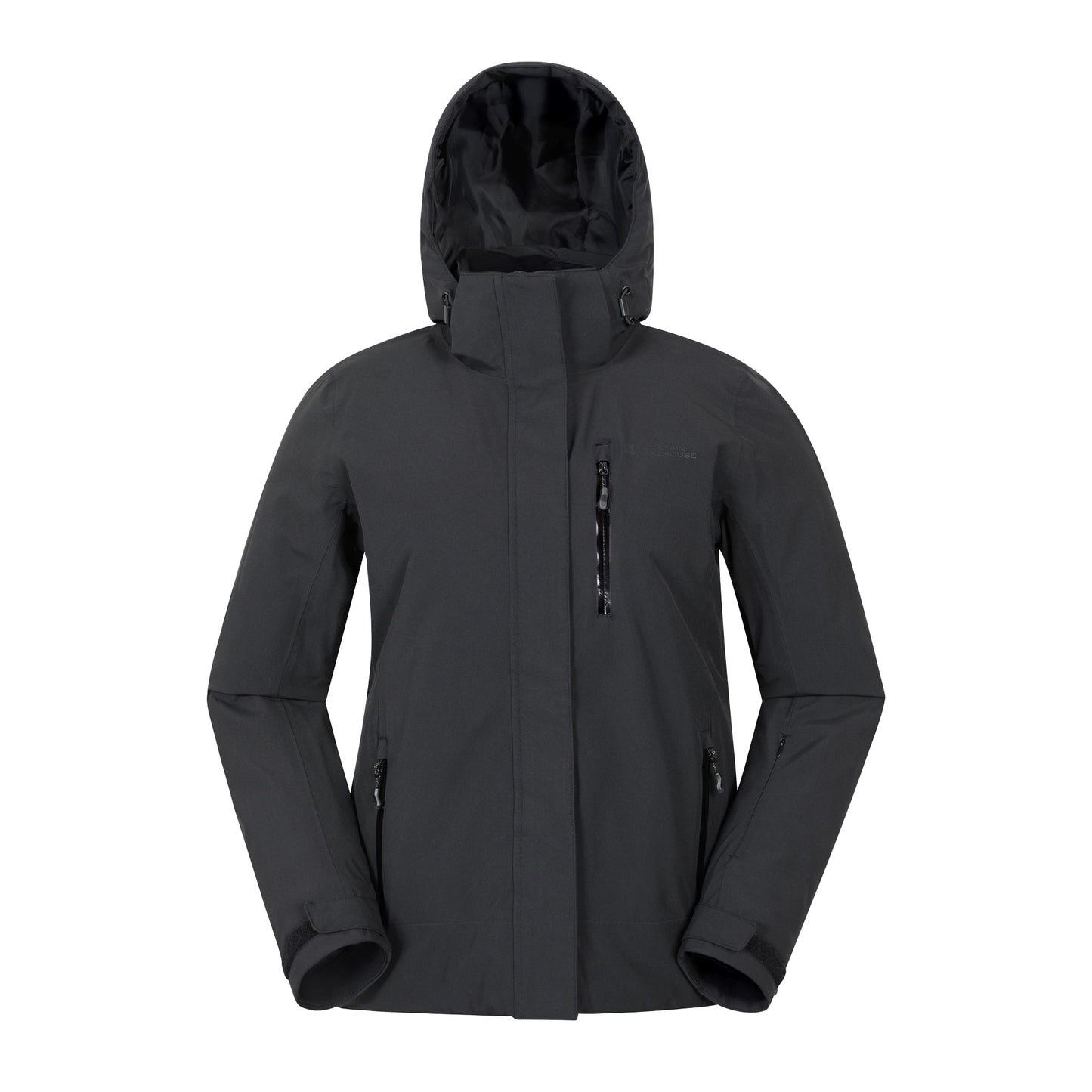 Black - Front - Mountain Warehouse Womens-Ladies Aspen Waterproof Ski Jacket