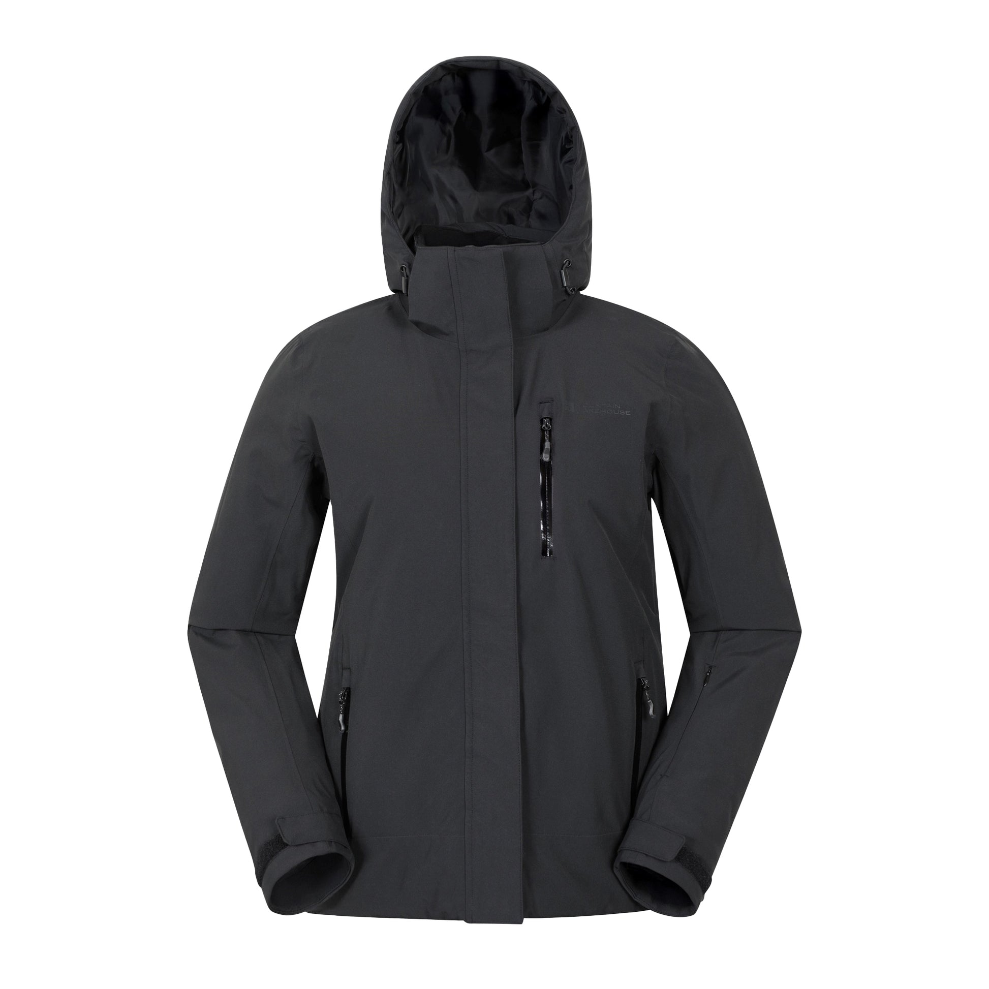 Black - Front - Mountain Warehouse Womens-Ladies Aspen Waterproof Ski Jacket