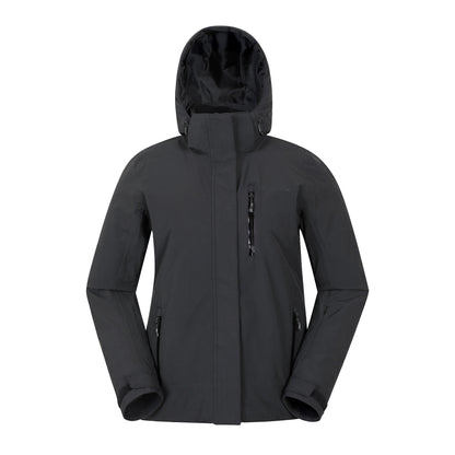 Black - Front - Mountain Warehouse Womens-Ladies Aspen Waterproof Ski Jacket