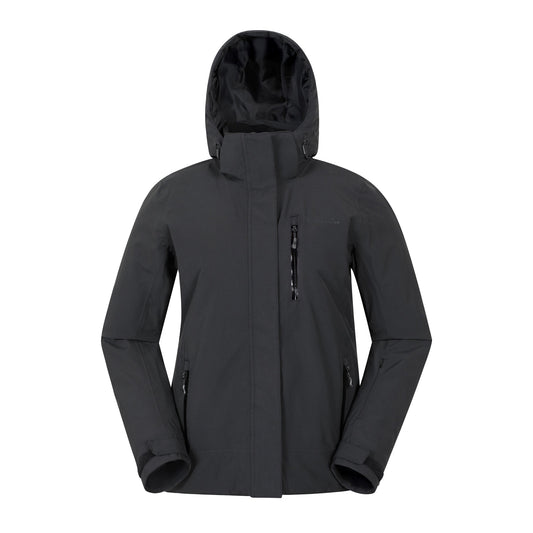 Black - Front - Mountain Warehouse Womens-Ladies Aspen Waterproof Ski Jacket
