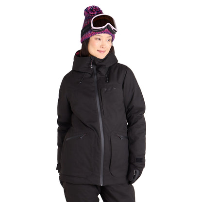 Black - Lifestyle - Mountain Warehouse Womens-Ladies Verbier Textured Waterproof Ski Jacket