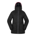 Black - Front - Mountain Warehouse Womens-Ladies Verbier Textured Waterproof Ski Jacket