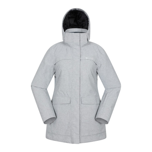 Light Grey - Front - Mountain Warehouse Womens-Ladies Snowdrift Waterproof Ski Jacket