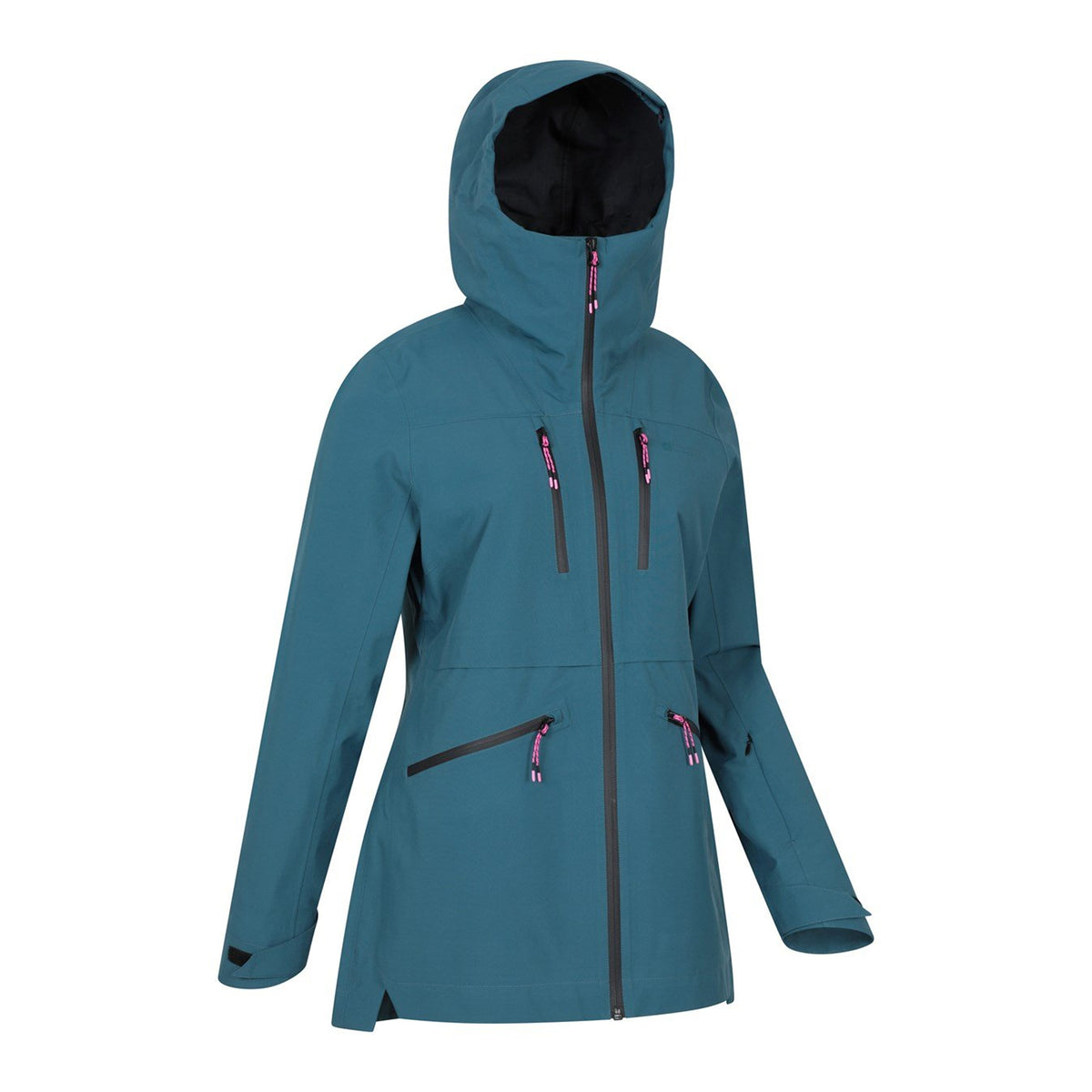 Teal - Lifestyle - Mountain Warehouse Womens-Ladies Tempest Waterproof 3 Layer Ski Jacket
