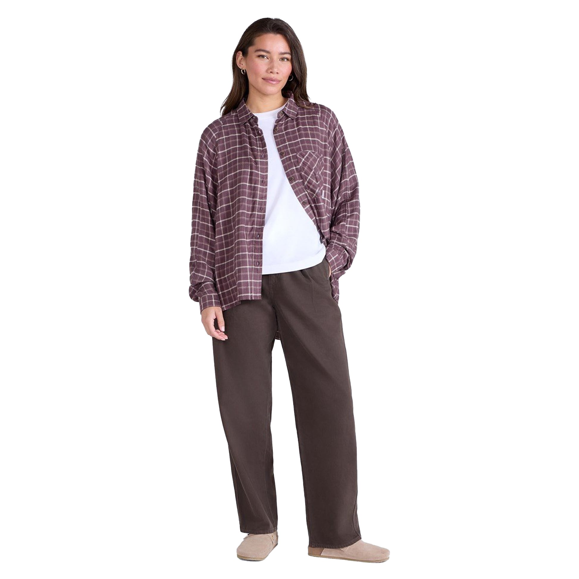 Red - Lifestyle - Mountain Warehouse Womens-Ladies Lottie Supersoft Relaxed Fit Shirt