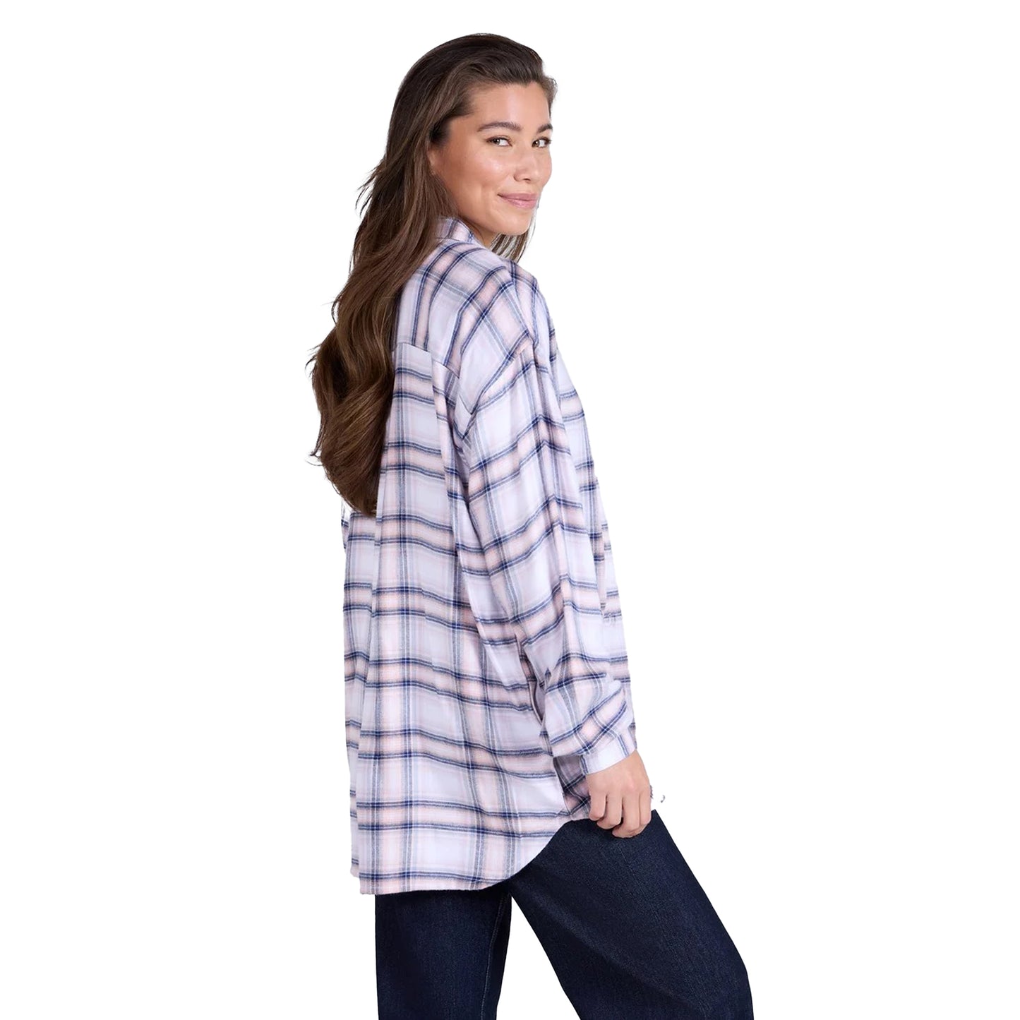 Dark Purple - Back - Animal Womens-Ladies Masie Supersoft Relaxed Fit Shirt