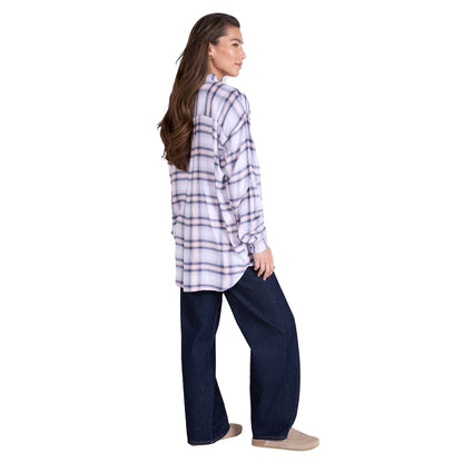 Dark Purple - Lifestyle - Animal Womens-Ladies Masie Supersoft Relaxed Fit Shirt