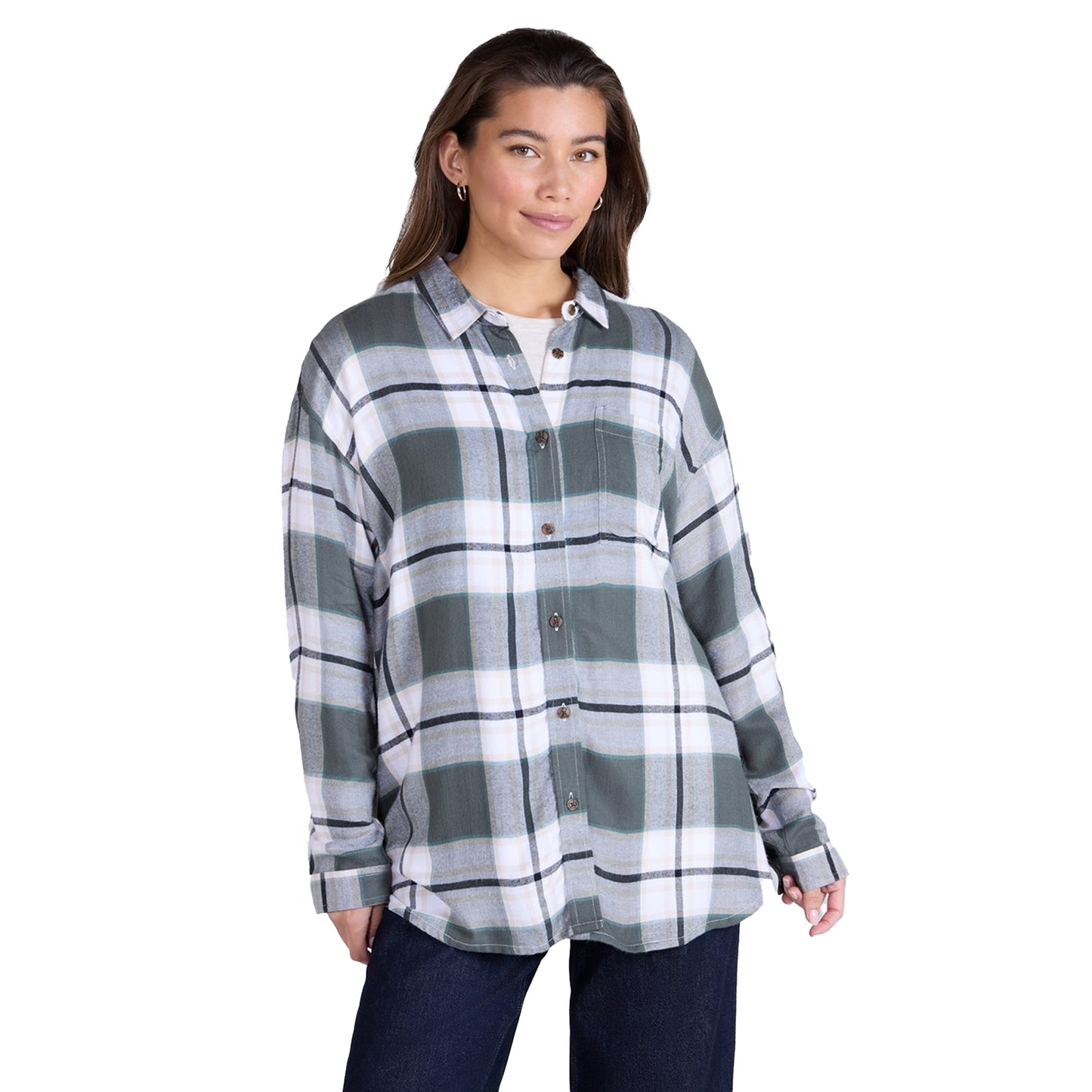 Green - Front - Animal Womens-Ladies Masie Supersoft Relaxed Fit Shirt