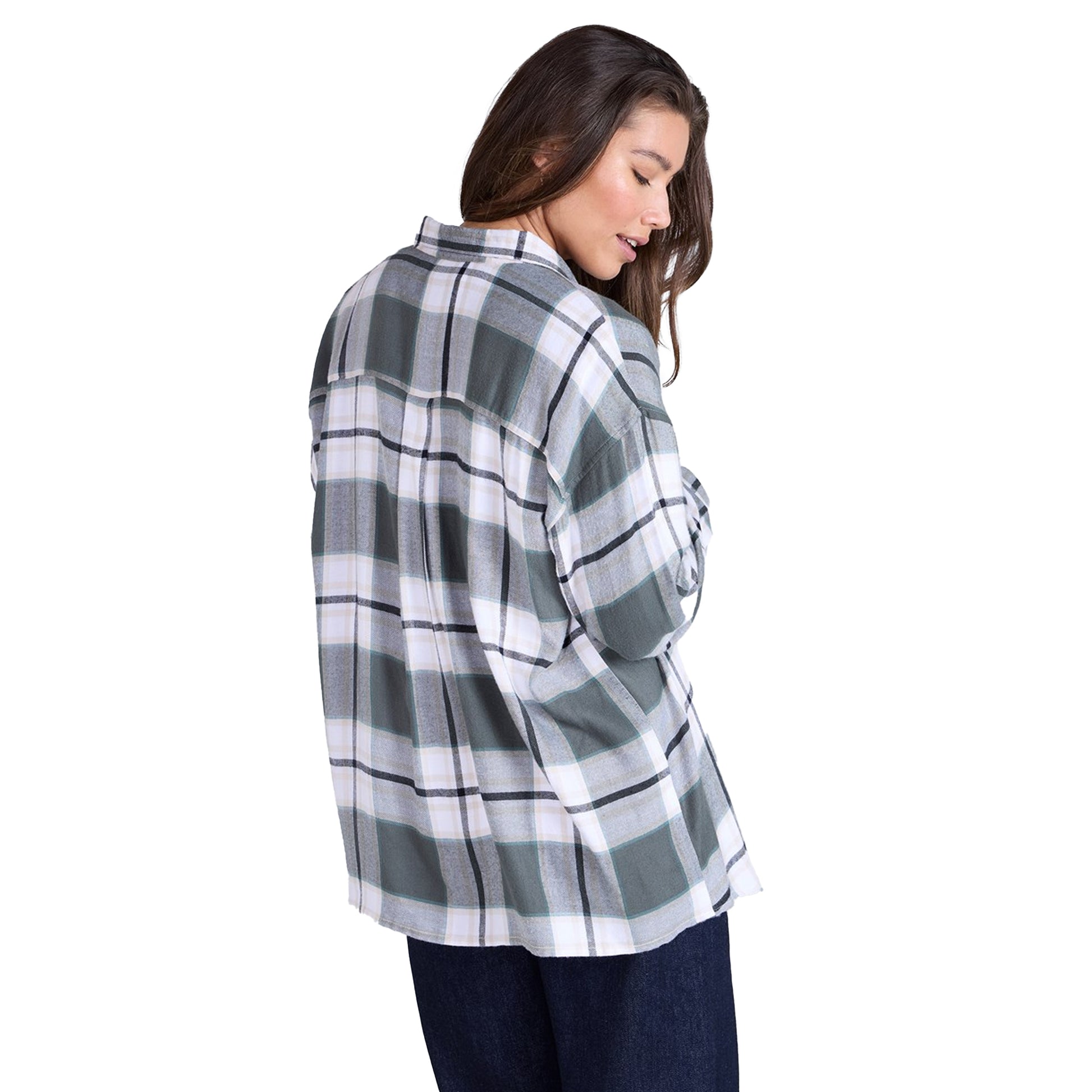 Green - Back - Animal Womens-Ladies Masie Supersoft Relaxed Fit Shirt