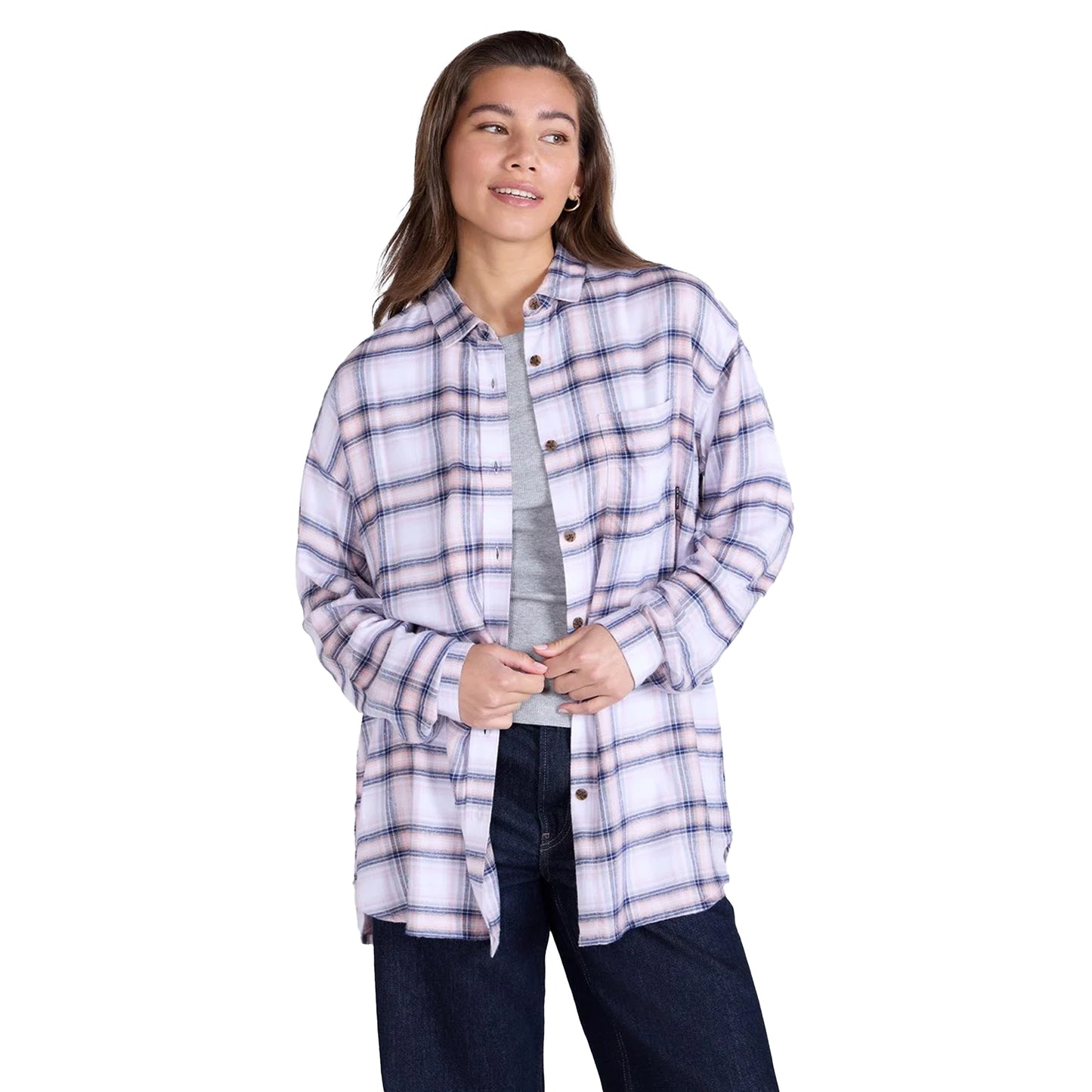 Dark Purple - Front - Animal Womens-Ladies Masie Supersoft Relaxed Fit Shirt