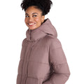 Taupe - Side - Animal Womens-Ladies Maeve Puffer Jacket