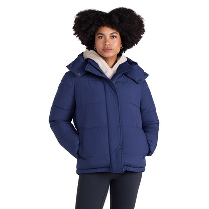 Navy - Front - Animal Womens-Ladies Maeve Puffer Jacket