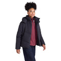 Black - Side - Animal Womens-Ladies Tess Cropped Down Jacket
