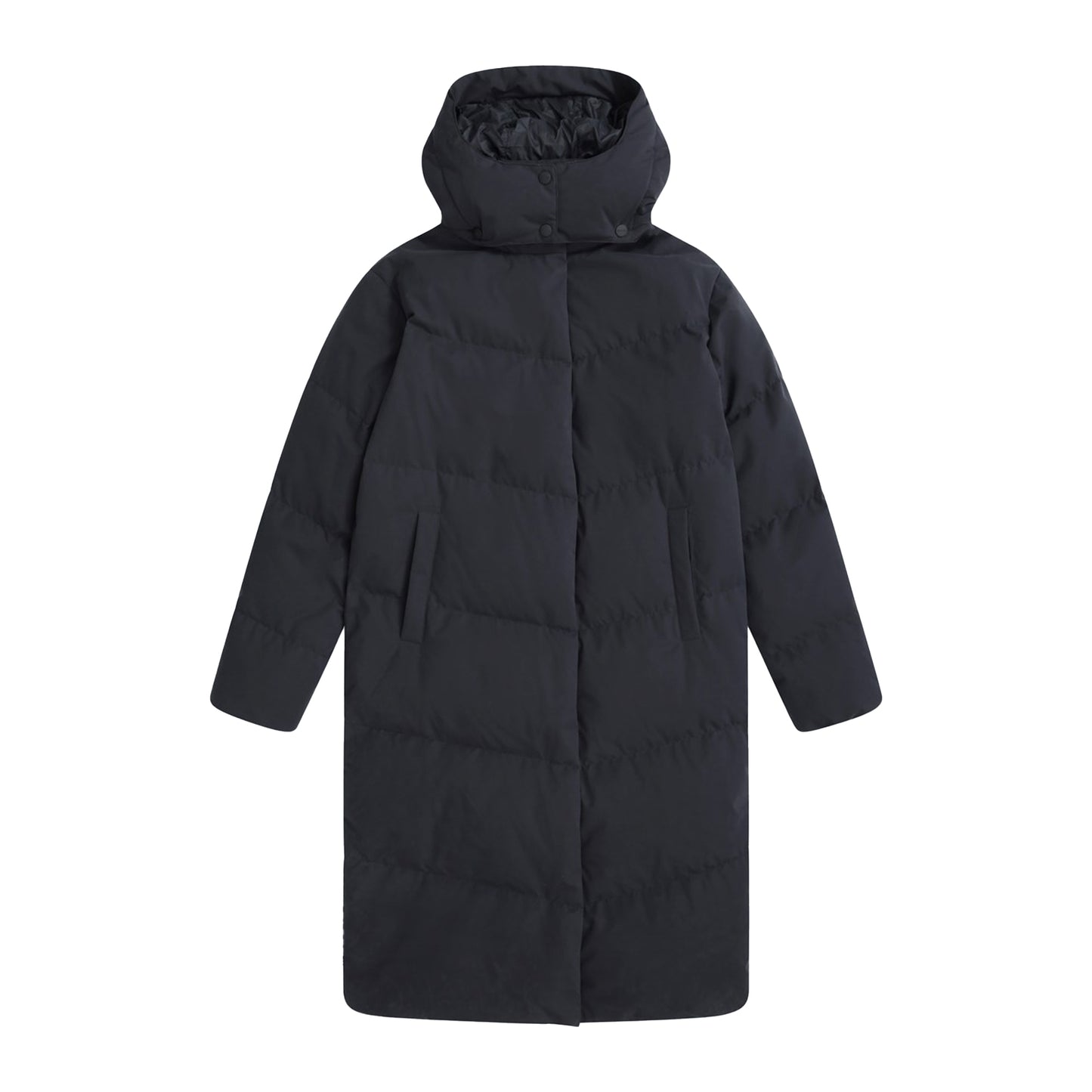 Black - Front - Animal Womens-Ladies Tess Longline Down Jacket