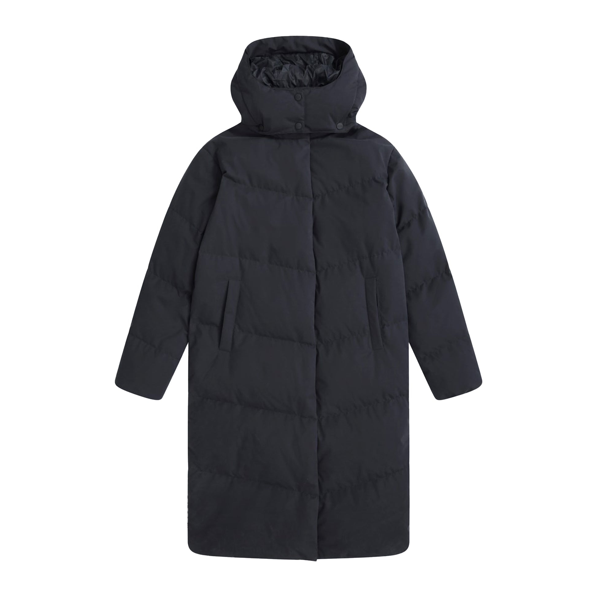 Black - Front - Animal Womens-Ladies Tess Longline Down Jacket