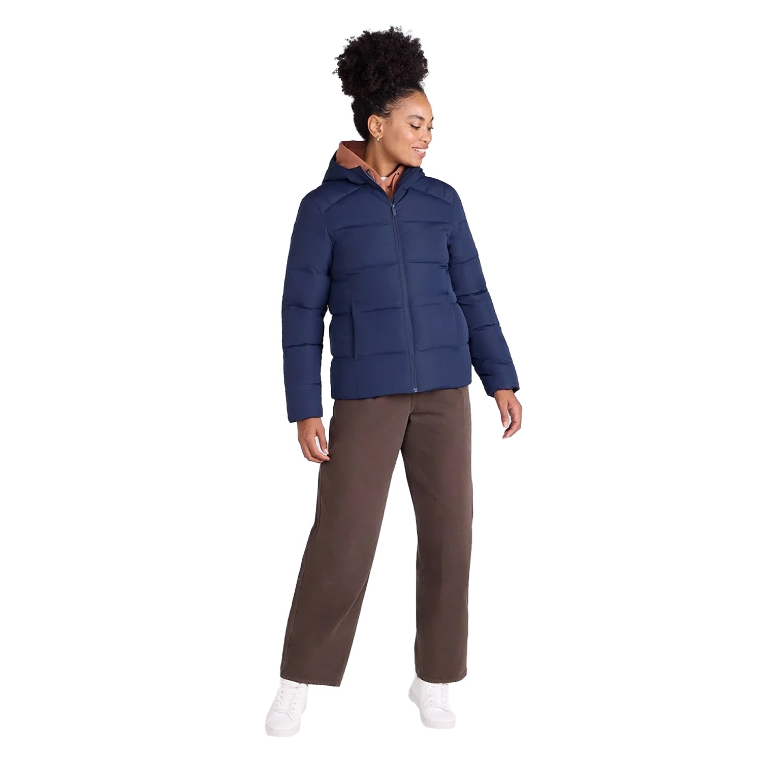 Navy - Lifestyle - Animal Womens-Ladies Tech Midweight Down Jacket