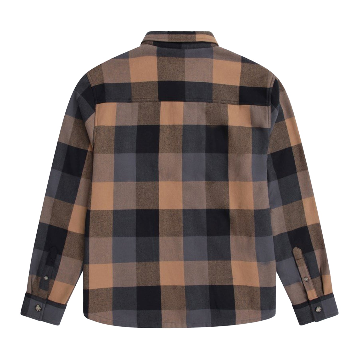 Dark Beige - Back - Animal Mens Seth Bonded Fleece Jacket