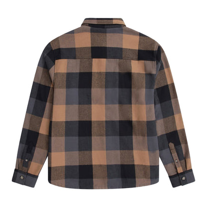 Dark Beige - Back - Animal Mens Seth Bonded Fleece Jacket