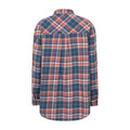 Navy - Back - Mountain Warehouse Womens-Ladies Elm Flannel Relaxed Fit Long-Sleeved Shirt