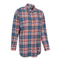 Navy - Side - Mountain Warehouse Womens-Ladies Elm Flannel Relaxed Fit Long-Sleeved Shirt
