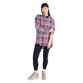 Navy - Lifestyle - Mountain Warehouse Womens-Ladies Elm Flannel Relaxed Fit Long-Sleeved Shirt