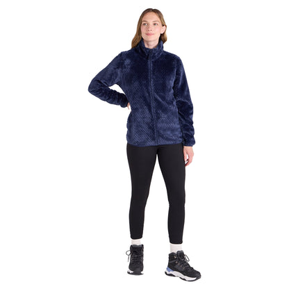 Navy - Lifestyle - Mountain Warehouse Womens-Ladies Ivy Honeycomb Fleece Top