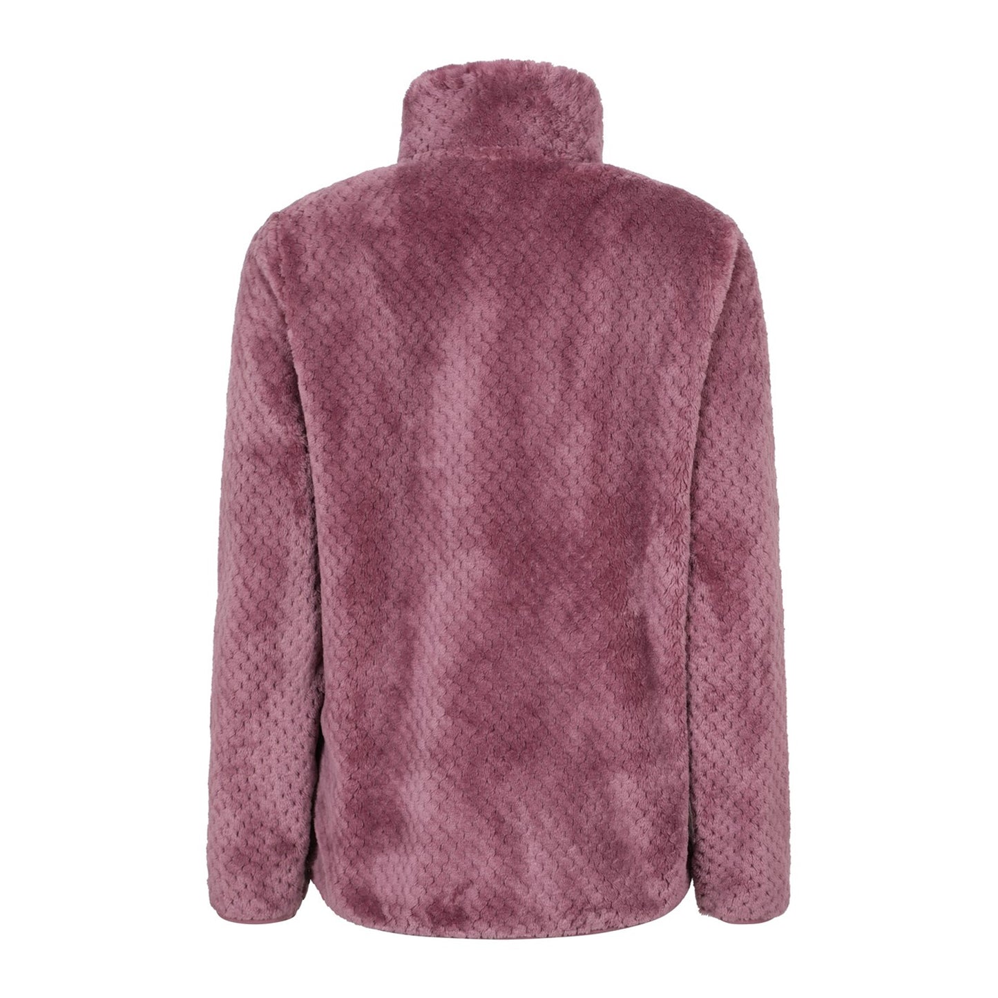 Pink - Back - Mountain Warehouse Womens-Ladies Ivy Honeycomb Fleece Top