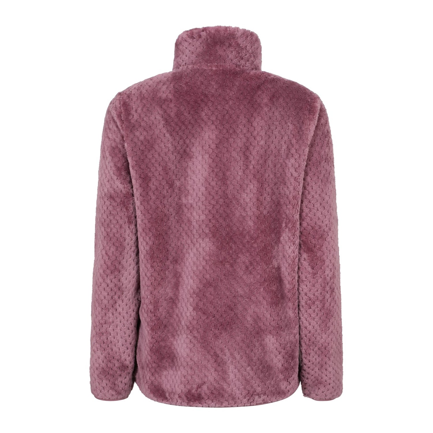 Pink - Back - Mountain Warehouse Womens-Ladies Ivy Honeycomb Fleece Top